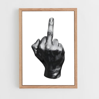 ap-middle finger-3 cadre Bois clair