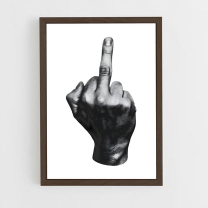 ap-middle finger-3 cadre Bois foncé