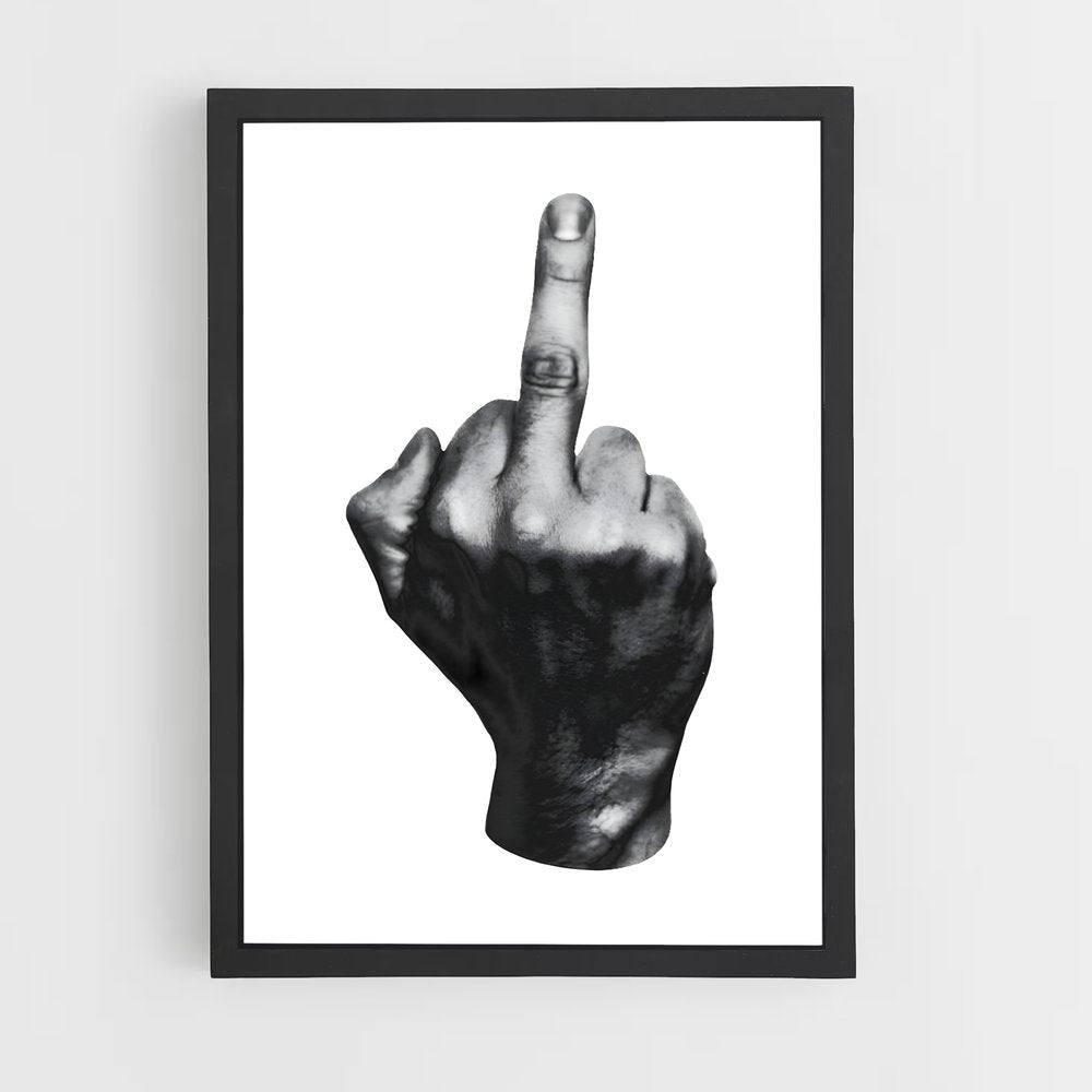 ap-middle finger-3 cadre Noir