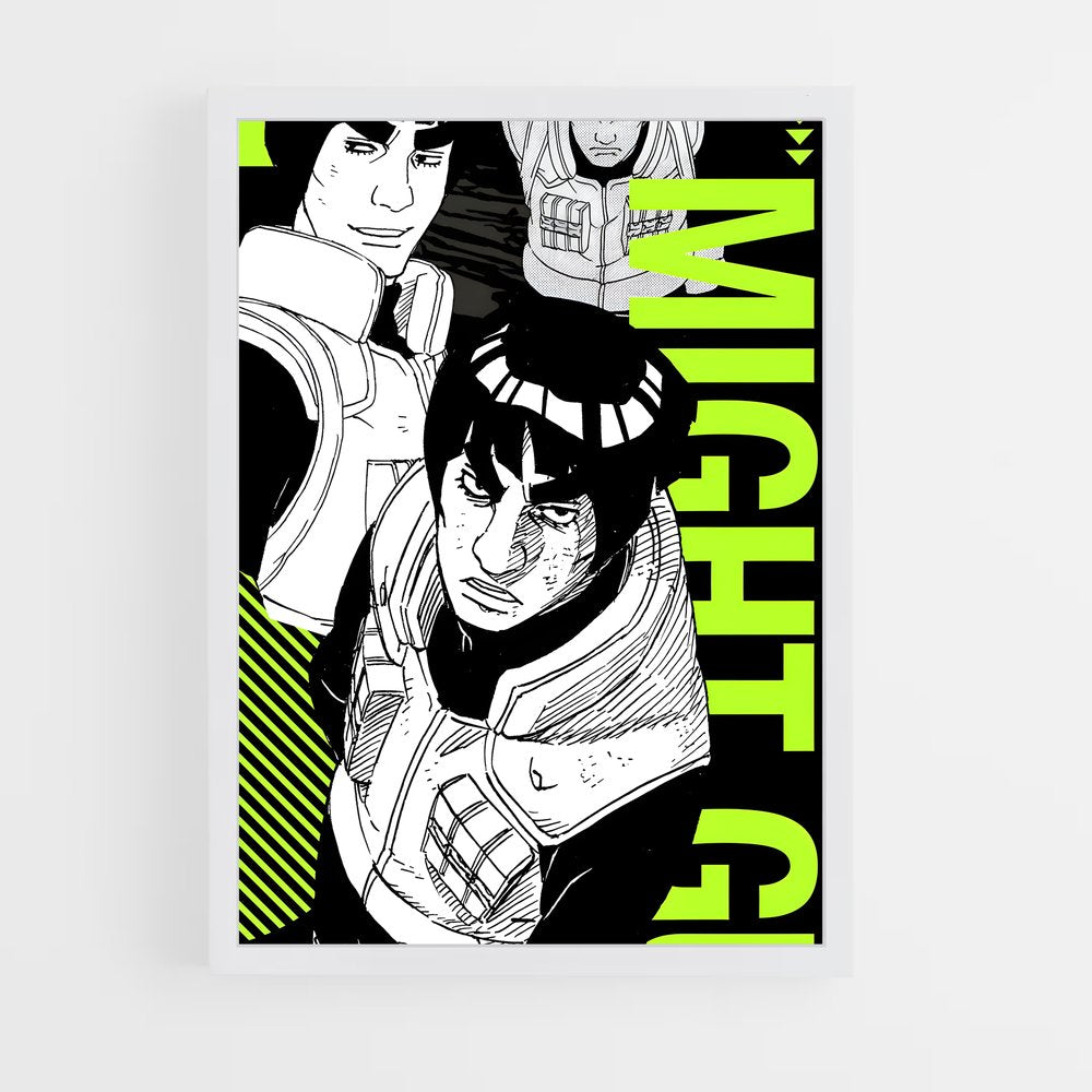 ap-might guy-3 cadre Blanc