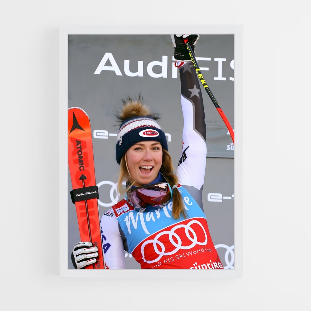 ap-mikaela shiffrin-8 cadre Blanc