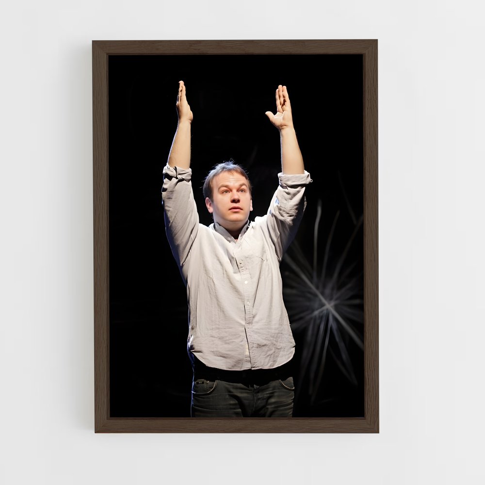 ap-mike birbiglia-2 cadre Bois foncé