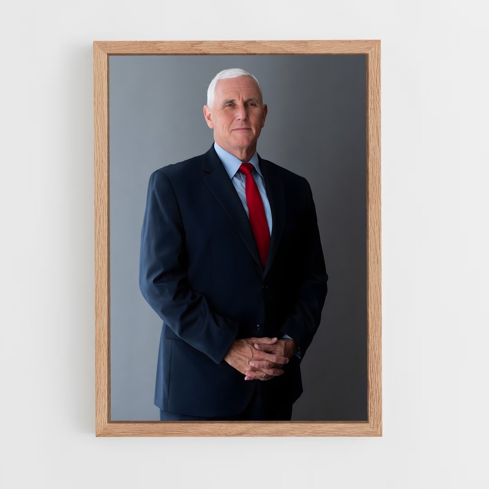 ap-mike pence-1 cadre Bois clair