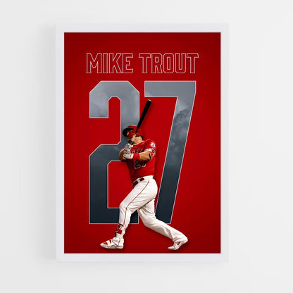 ap-mike trout-4 cadre Blanc