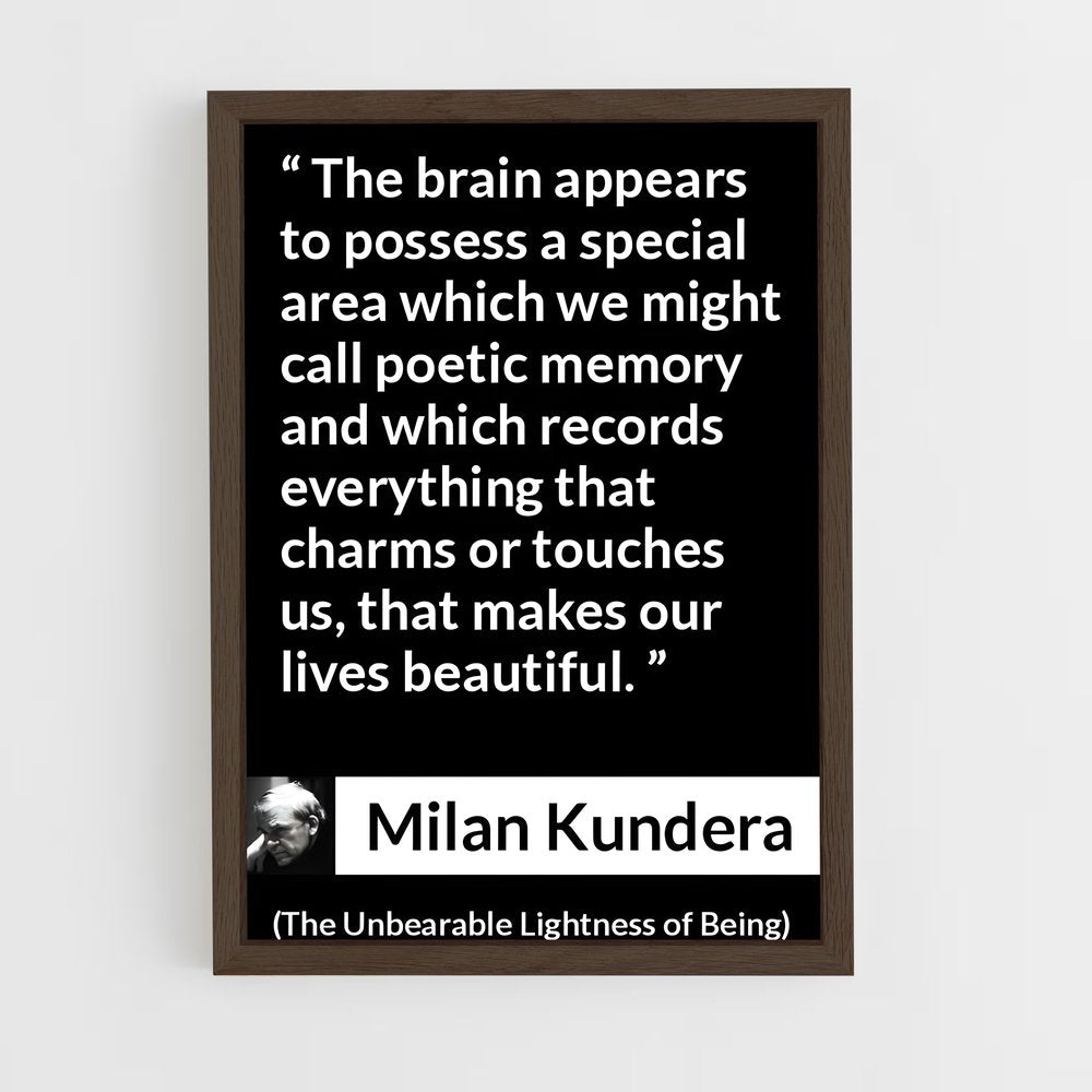 ap-milan kundera-6 cadre Bois foncé