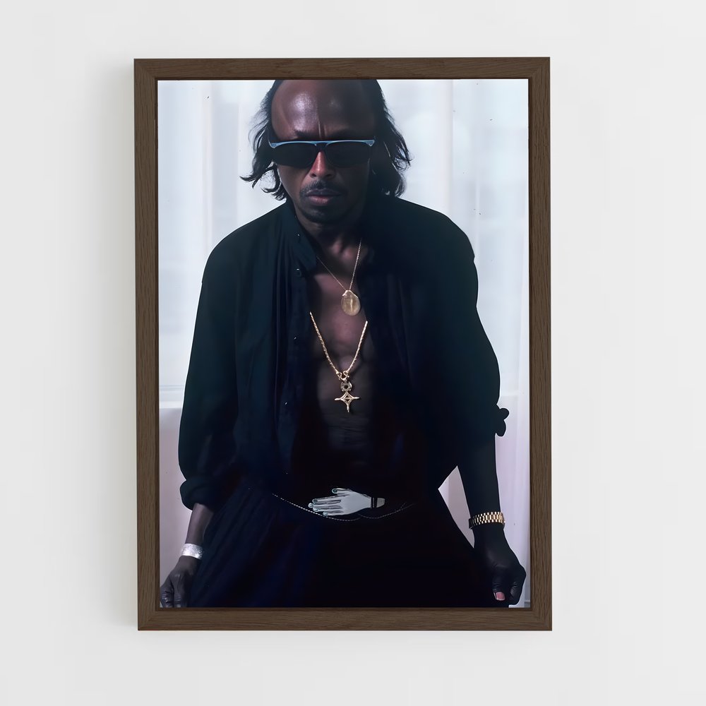 ap-miles davis-3 cadre Bois foncé
