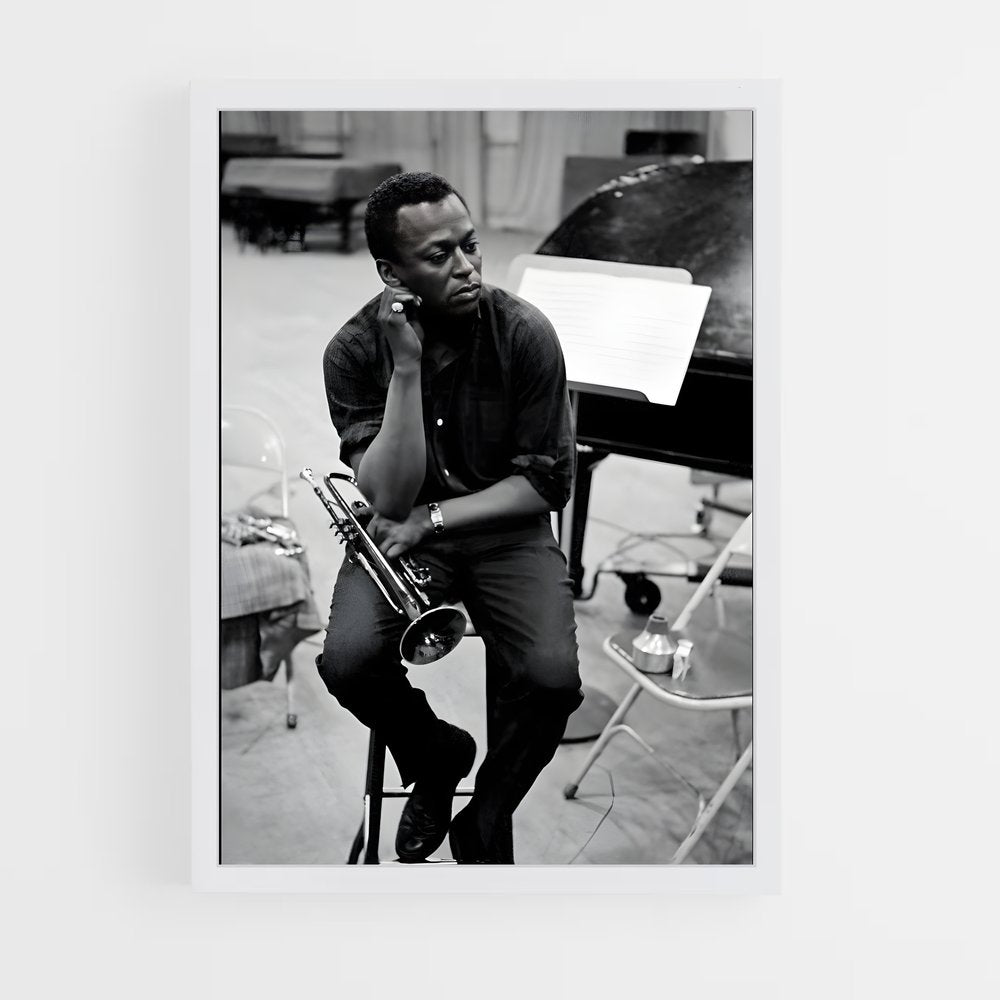 ap-miles davis-4 cadre Blanc