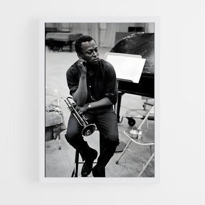 ap-miles davis-4 cadre Blanc