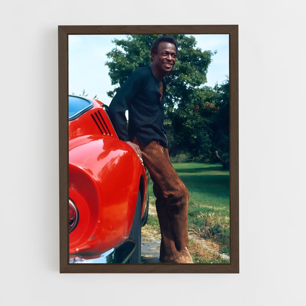 ap-miles davis-5 cadre Bois foncé