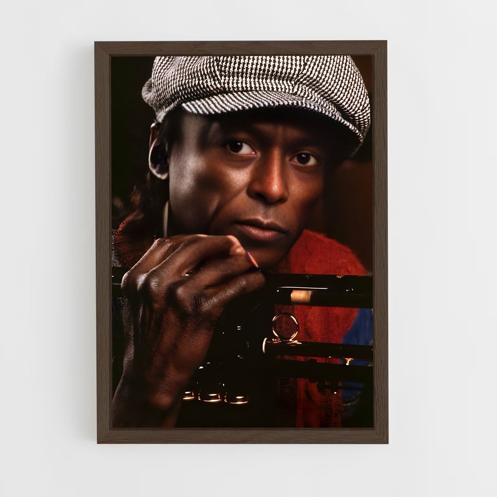 ap-miles davis-6 cadre Bois foncé