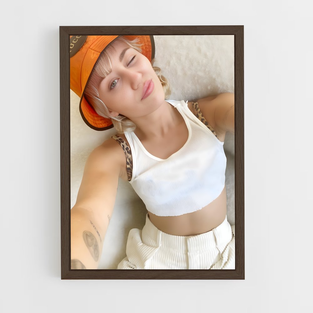 ap-miley cyrus-5 cadre Bois foncé