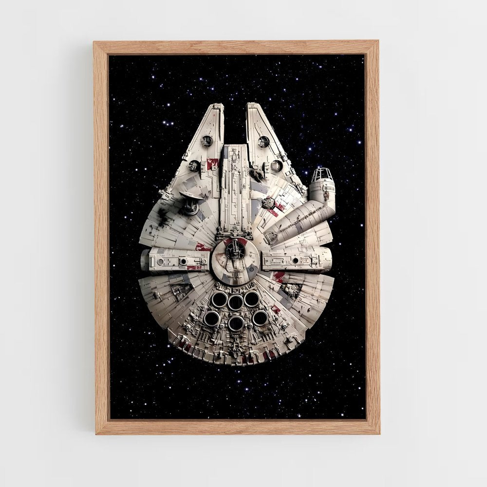 ap-millennium falcon-1 cadre Bois clair