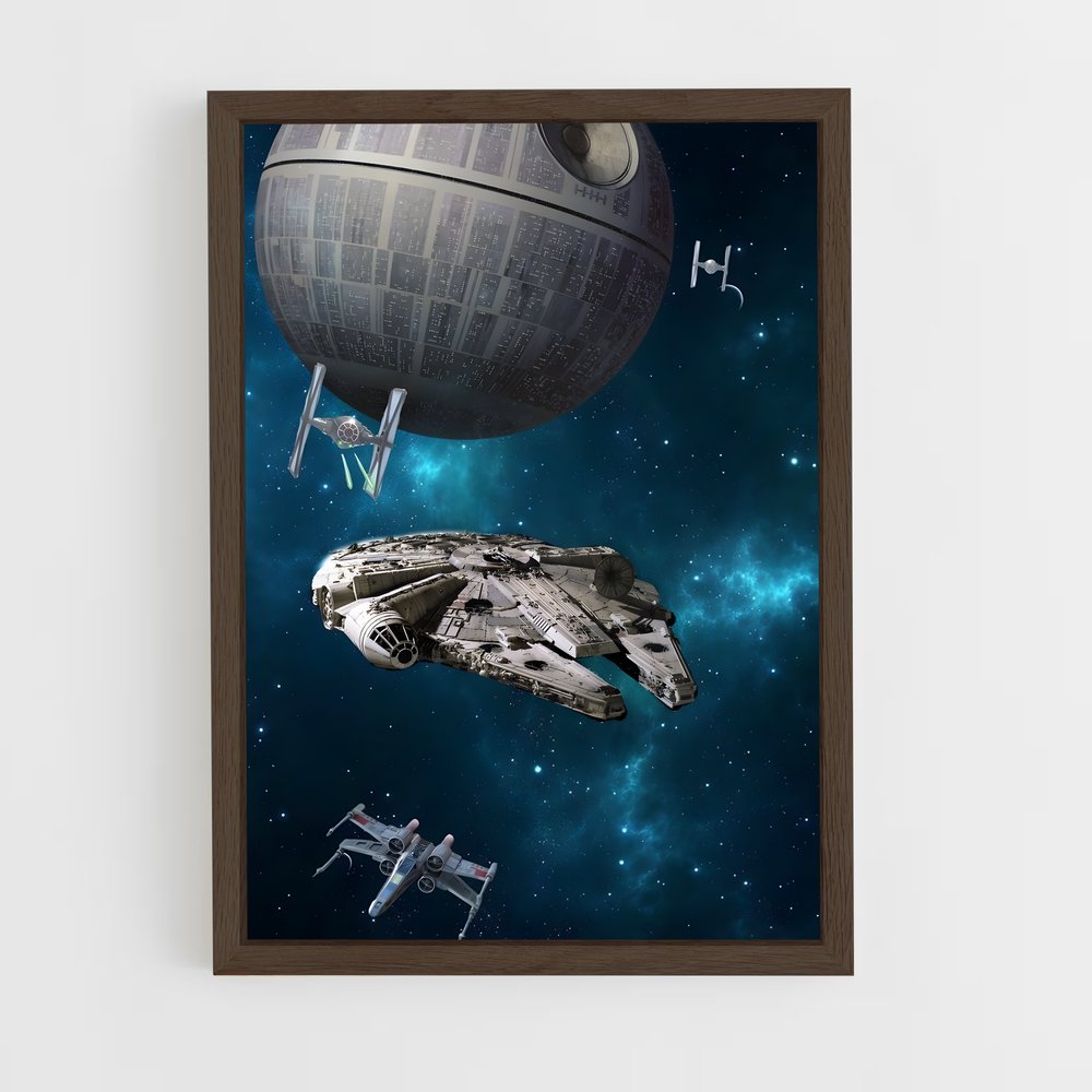 ap-millennium falcon-4 cadre Bois foncé