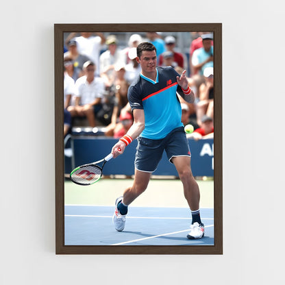ap-milos raonic-2 cadre Bois foncé