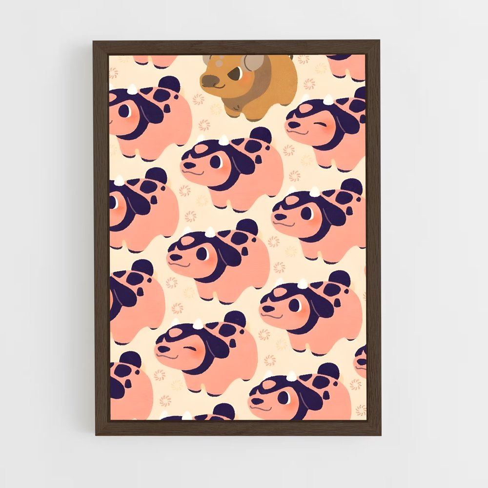 ap-miltank-1 cadre Bois foncé