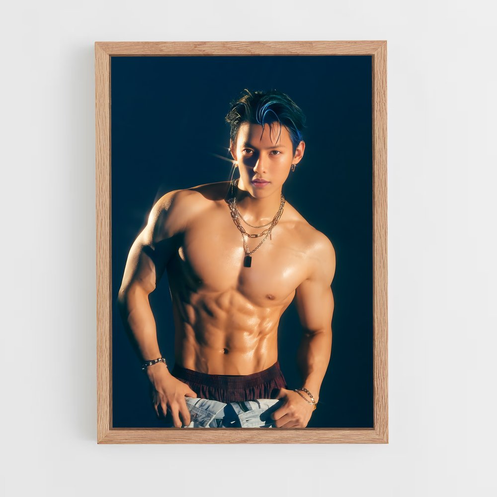 ap-minhyuk-9 cadre Bois clair