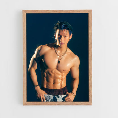 ap-minhyuk-9 cadre Bois clair