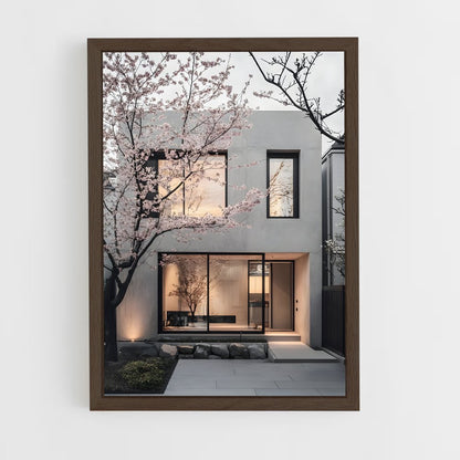 ap-minimalist architecture-9 cadre Bois foncé