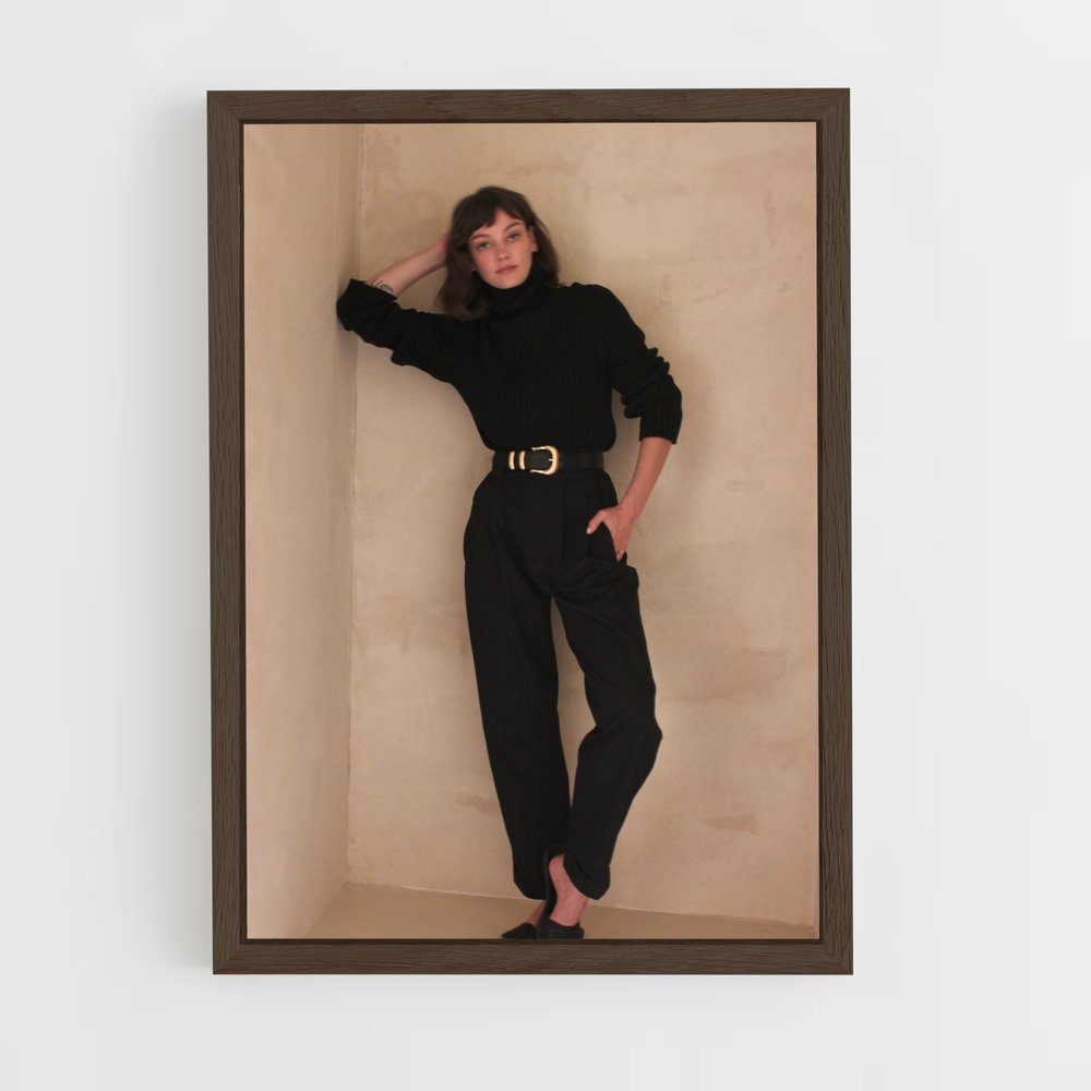ap-minimalist fashion-1 cadre Bois foncé