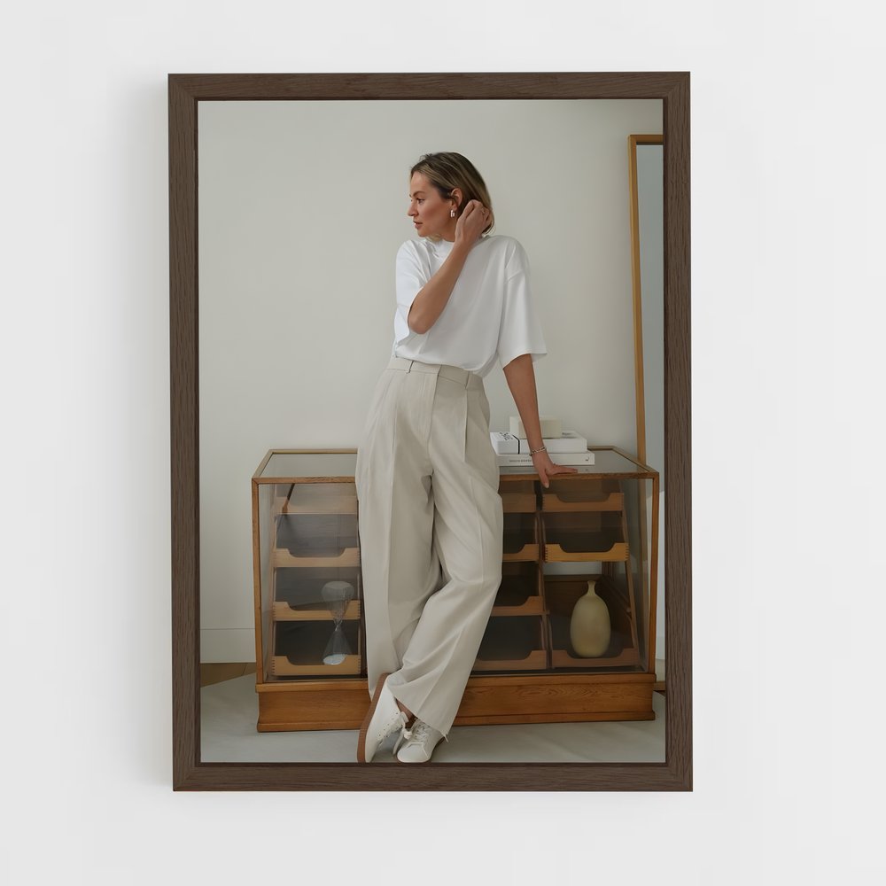ap-minimalist fashion-6 cadre Bois foncé