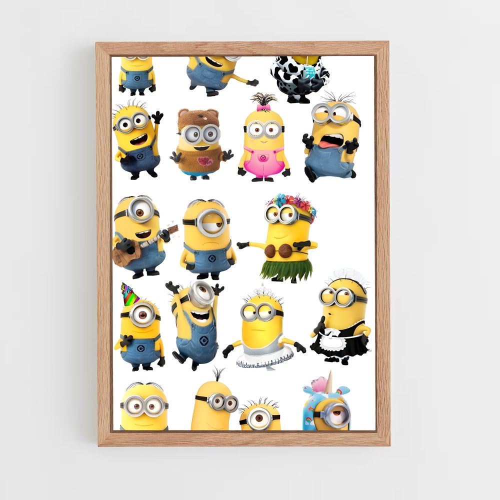 ap-minions-3 cadre Bois clair
