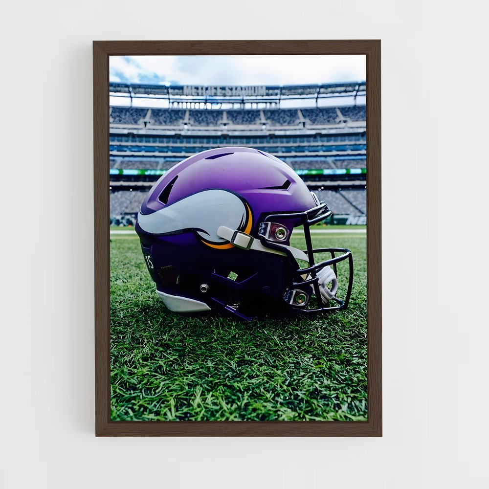 ap-minnesota vikings-9 cadre Bois foncé