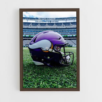 ap-minnesota vikings-9 cadre Bois foncé