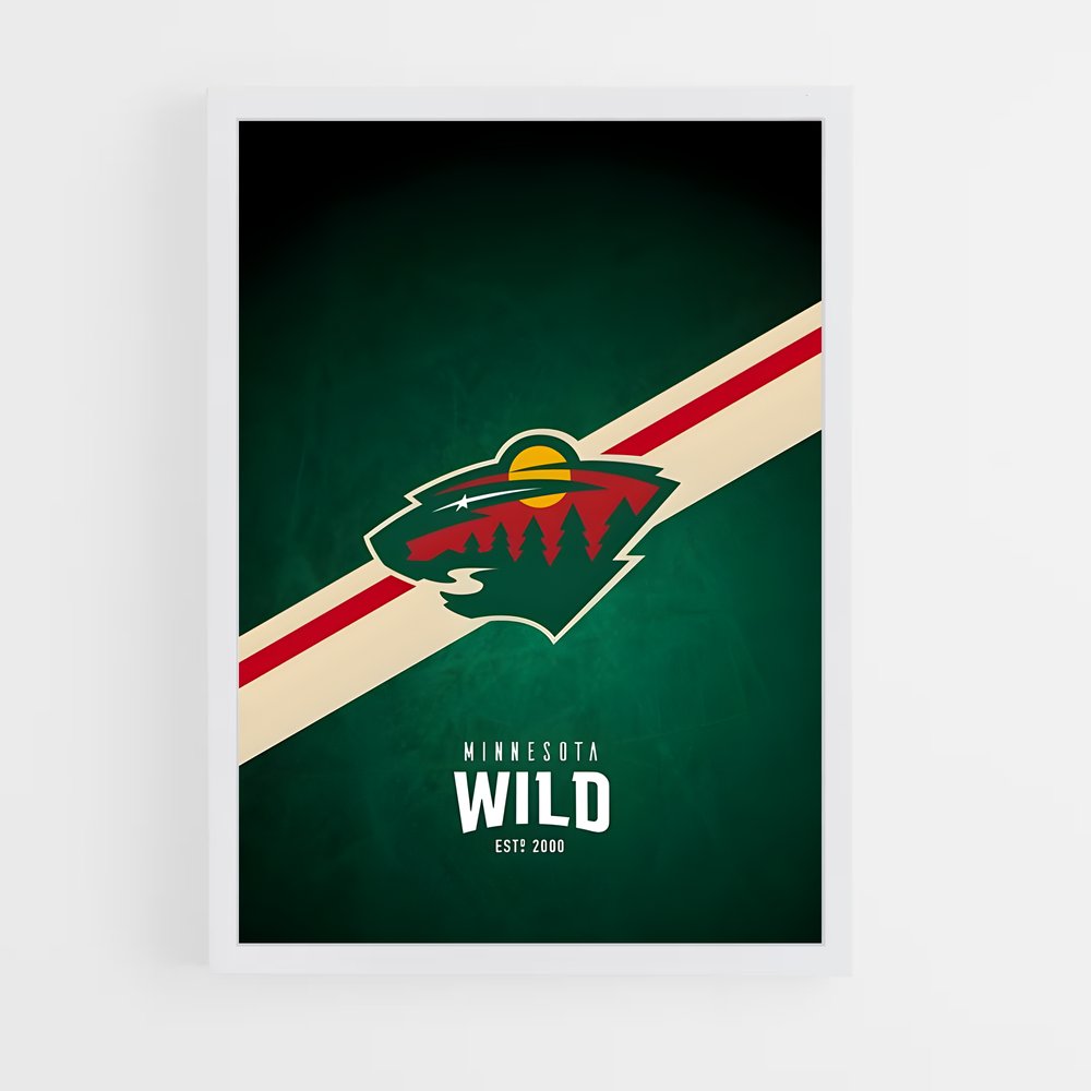 ap-minnesota wild-3 cadre Blanc