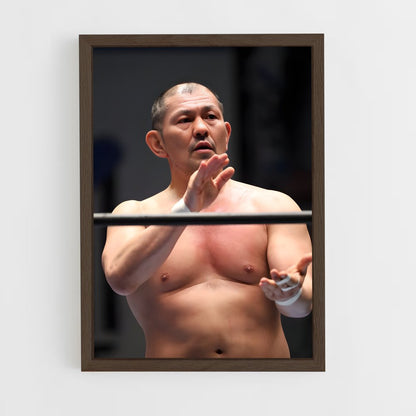 ap-minoru suzuki-1 cadre Bois foncé