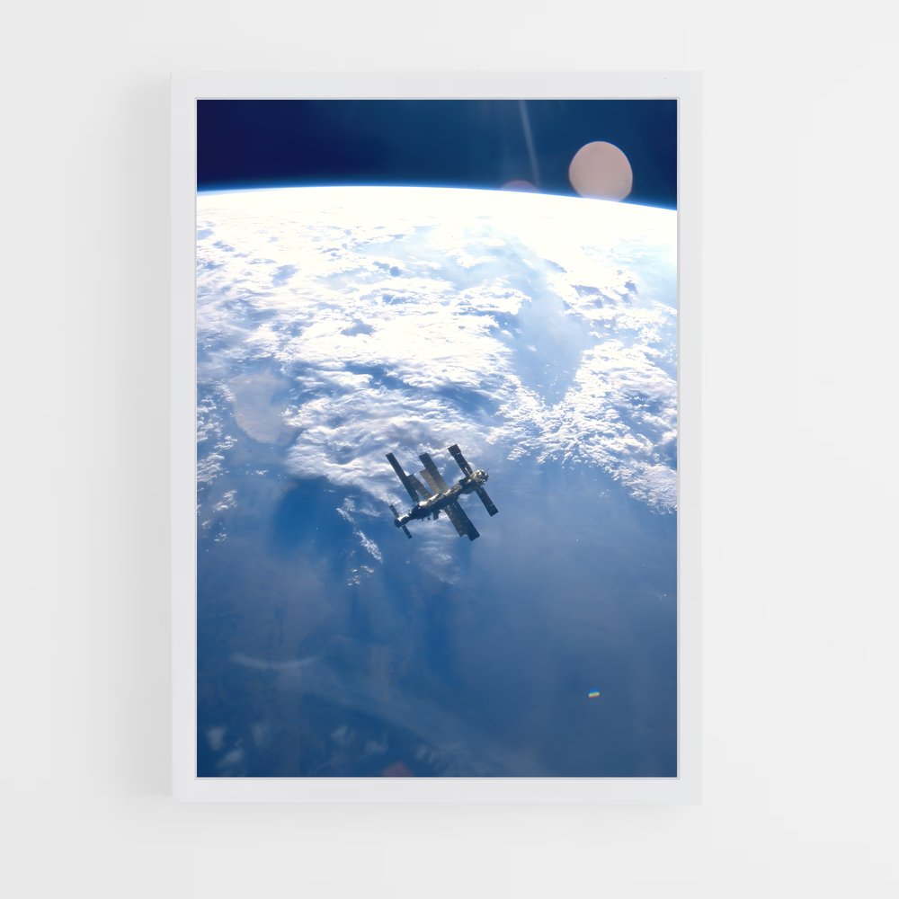 ap-mir space station-1 cadre Blanc