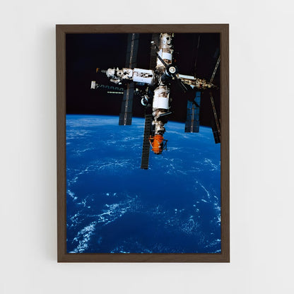 ap-mir space station-3 cadre Bois foncé