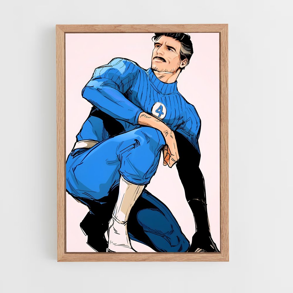 ap-mister fantastic reed richards-8 cadre Bois clair