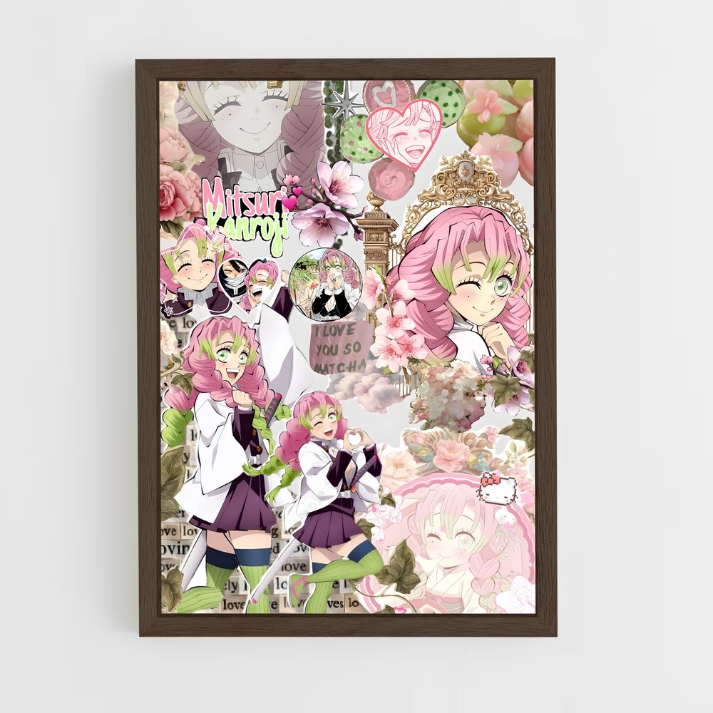 ap-mitsuri kanroji-9 cadre Bois foncé