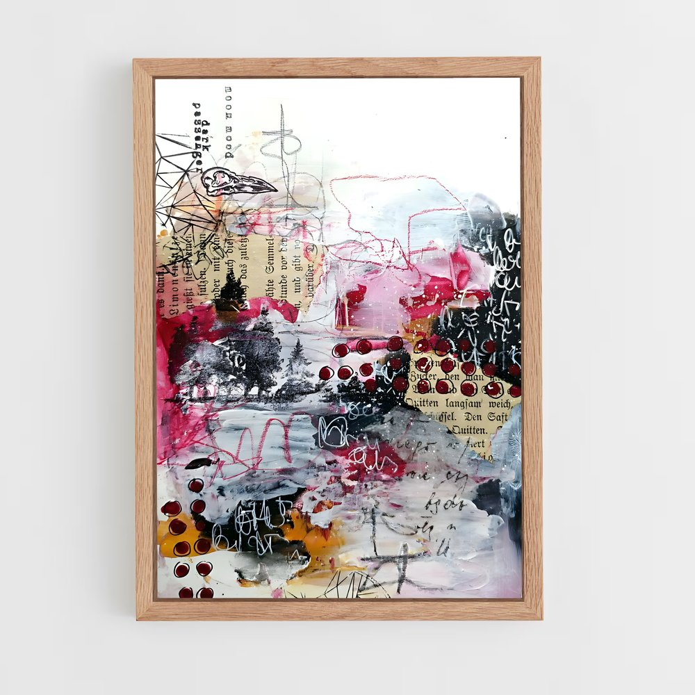 ap-mixed media-4 cadre Bois clair