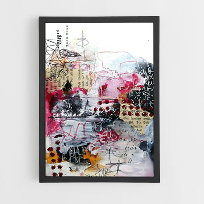 ap-mixed media-4 cadre Noir