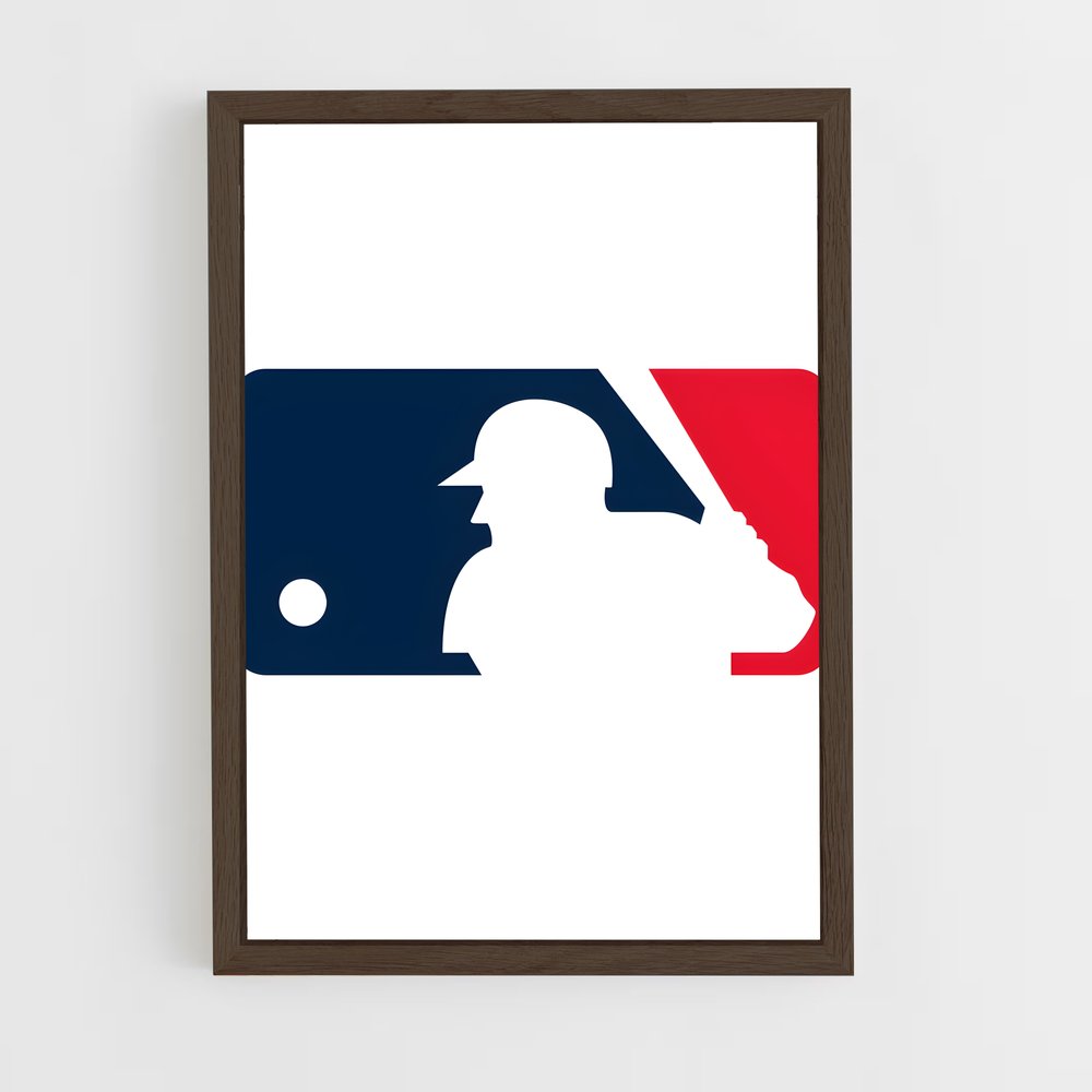 ap-mlb flag-1 cadre Bois foncé