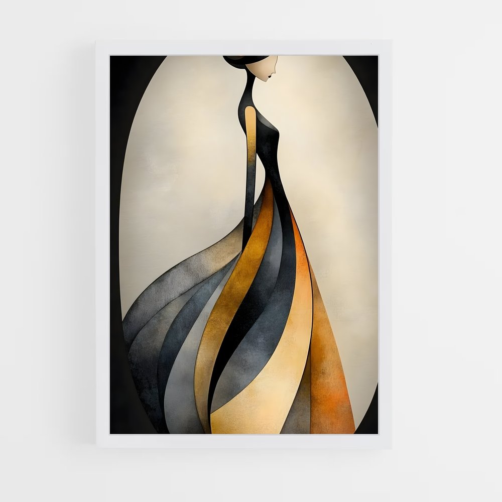 ap-modern art-5 cadre Blanc