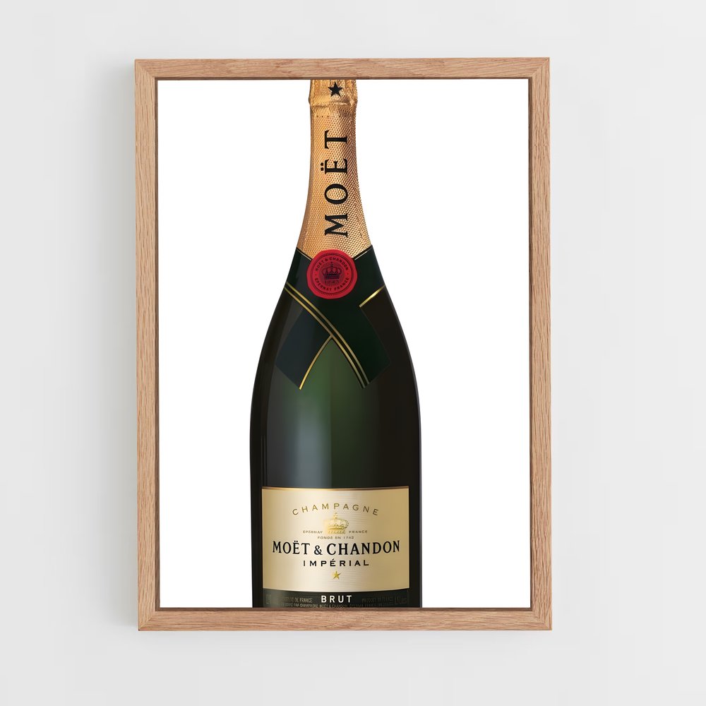ap-moet chandon-10 cadre Bois clair