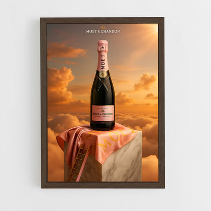 ap-moet chandon-2 cadre Bois foncé