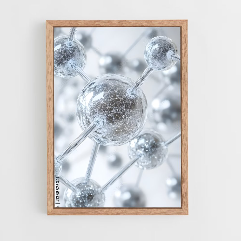 ap-molecular structures-5 cadre Bois clair