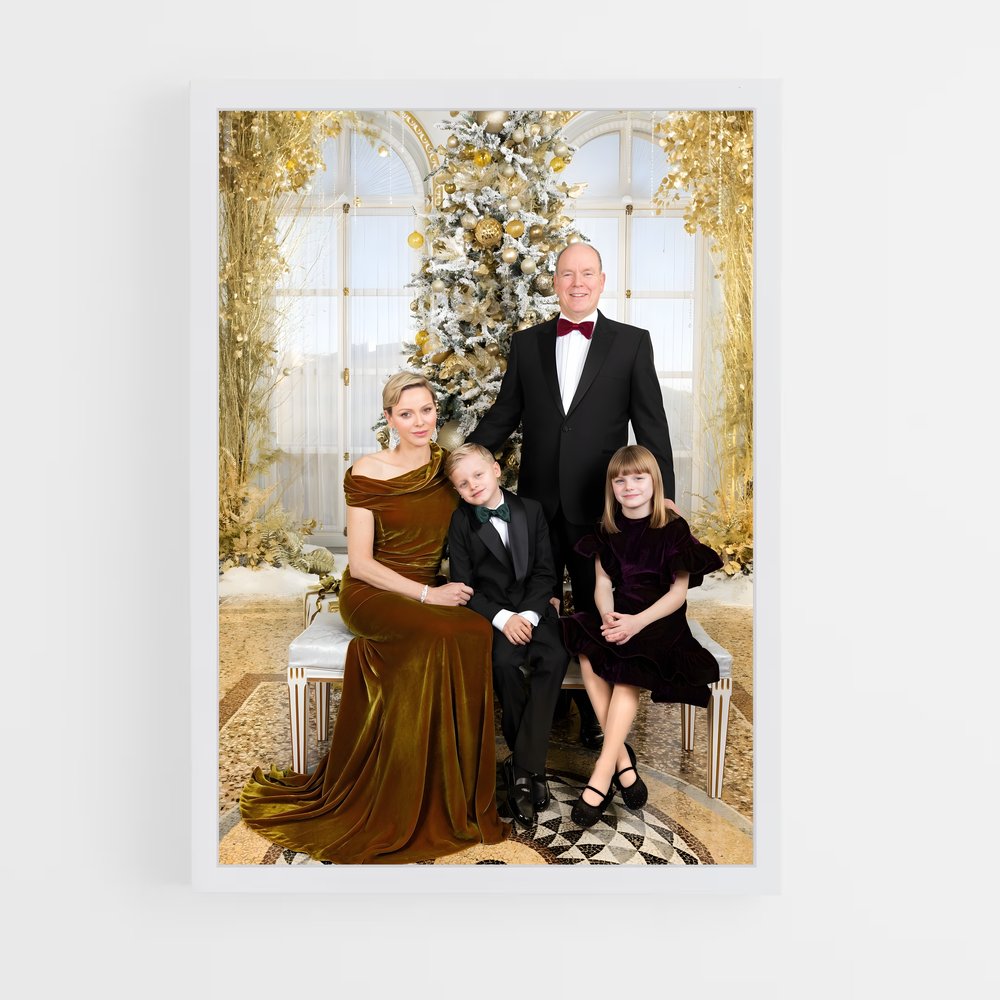 ap-monaco royal family-2 cadre Blanc