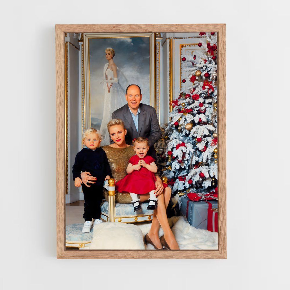 ap-monaco royal family-6 cadre Bois clair