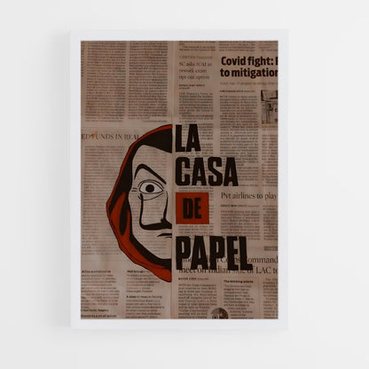 ap-money heist la casa de papel-2 cadre Blanc