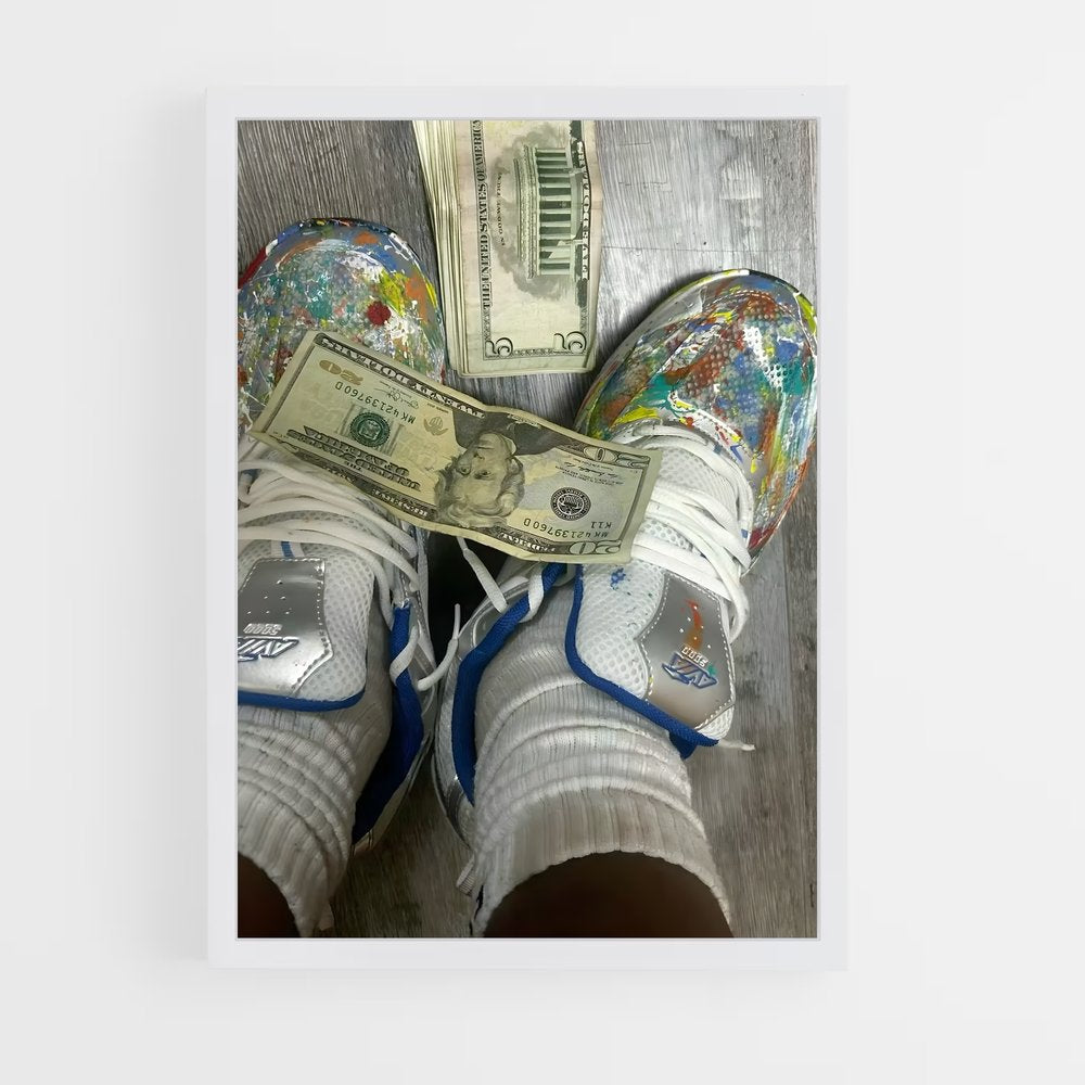 ap-money kicks-1 cadre Blanc