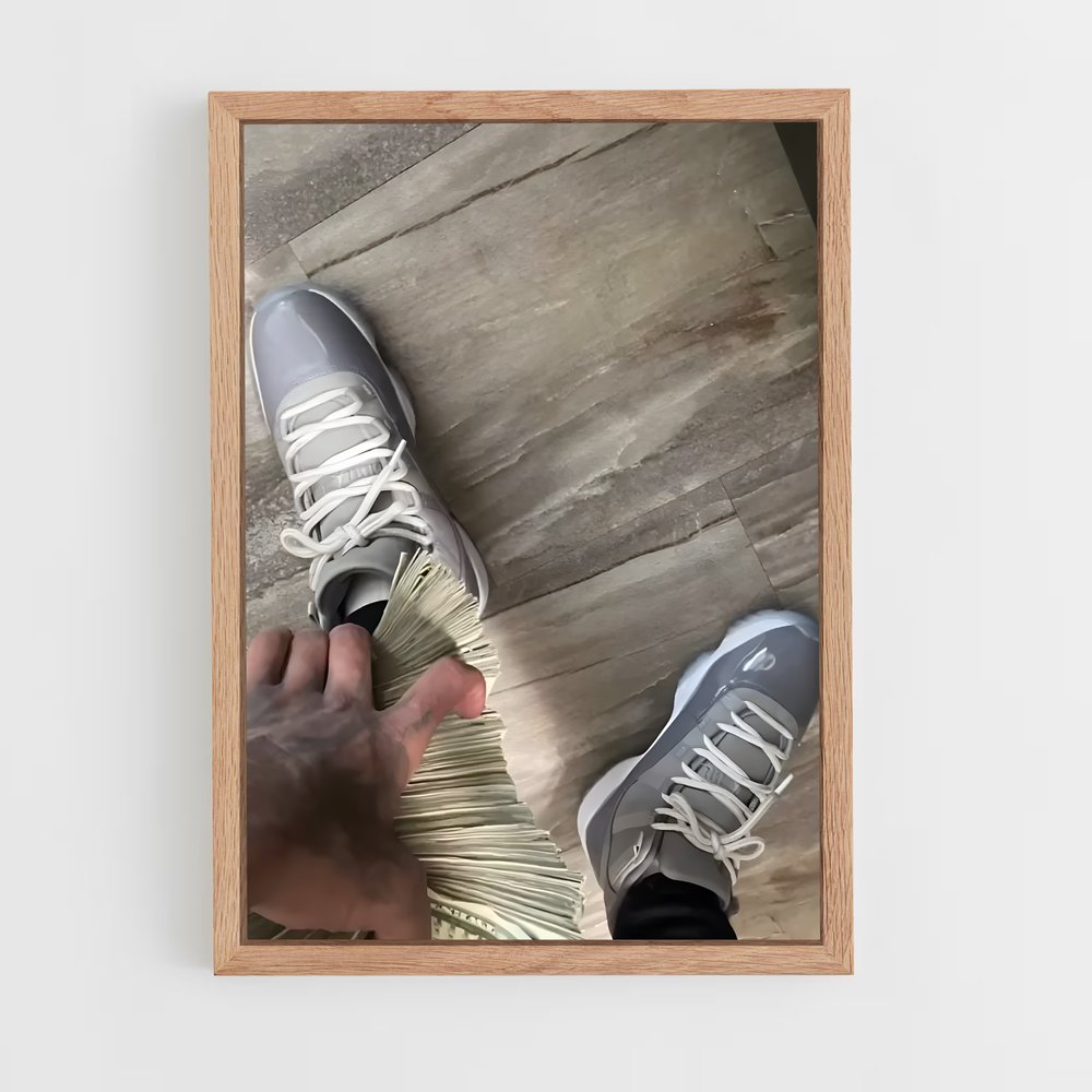 ap-money kicks-5 cadre Bois clair