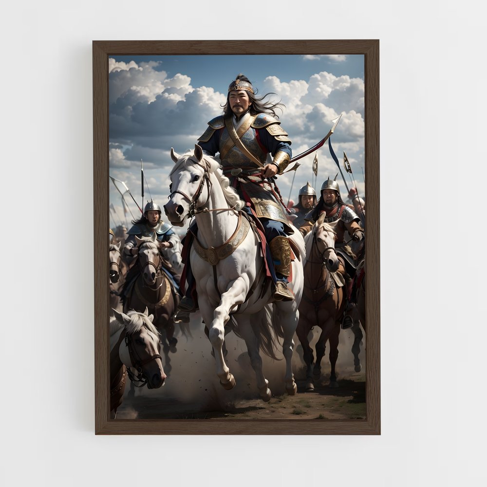 ap-mongol empire-5 cadre Bois foncé