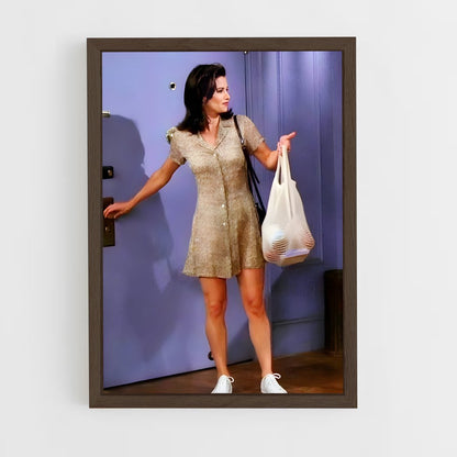 ap-monica geller-4 cadre Bois foncé