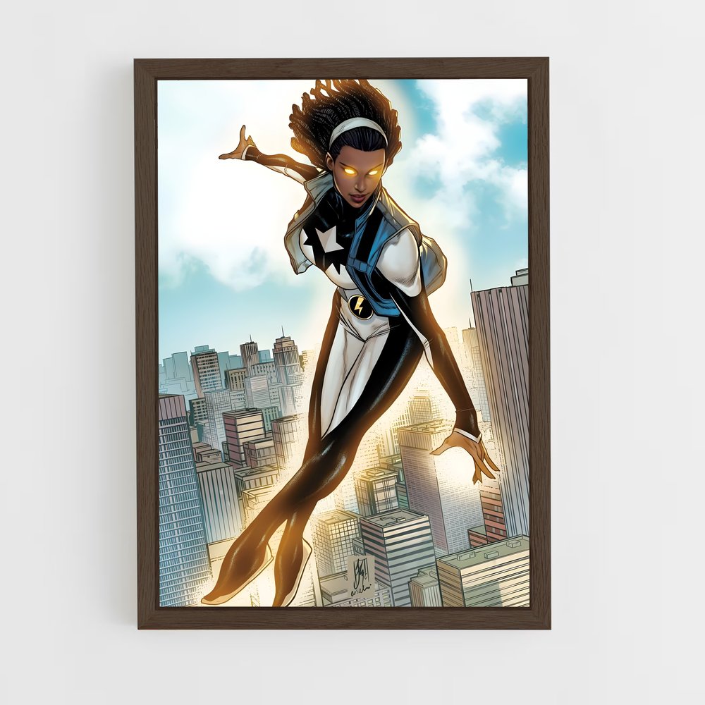 ap-monica rambeau-4 cadre Bois foncé