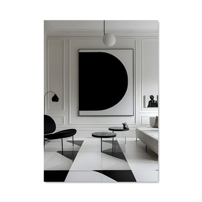 Poster Noir et Blanc Élégant