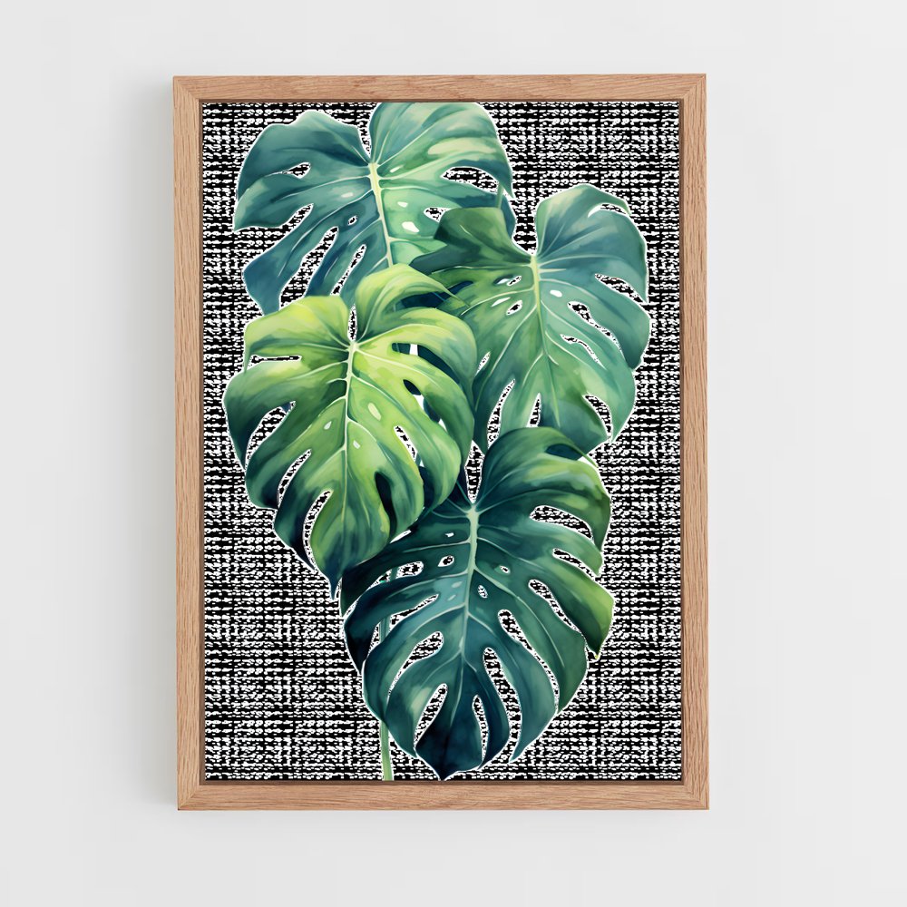 ap-monstera-2 cadre Bois clair